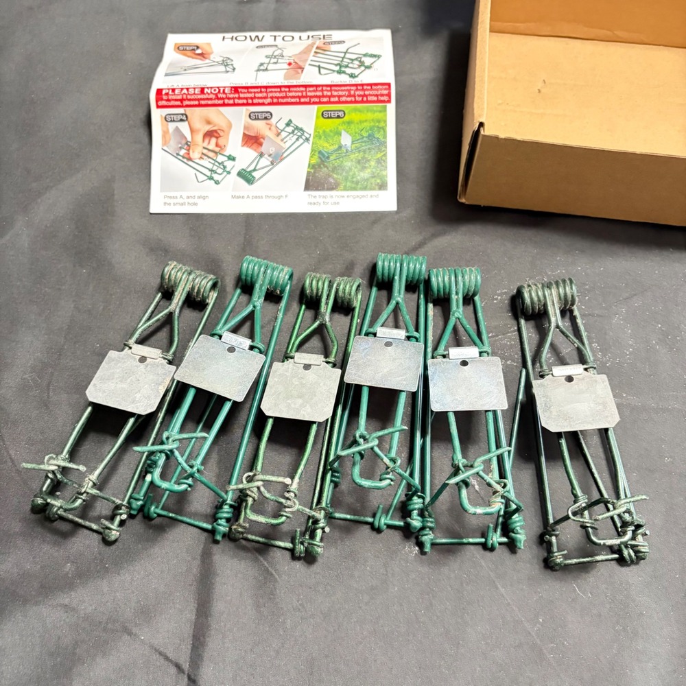 Qualirey Gopher Mole Vole Trap Lotof6 Reusable Outdoor Lawn Garden Rodent Traps